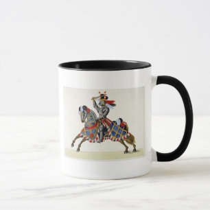 A knight at a tournament, plate from 'A History of Mug