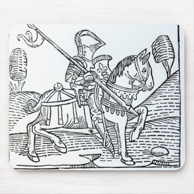 A Knight, from Caxton's 'Game of the Chess' Mouse Pad (Front)