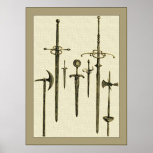 A Knight's Weapons Poster