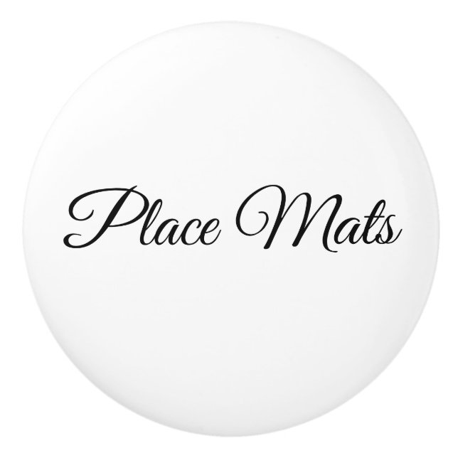 A knob for your place mat drawer (Front)