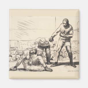 A Knock Down - George Bellows - c1917 Magnet