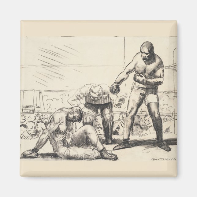 A Knock Down - George Bellows - c1917 Magnet (Front)