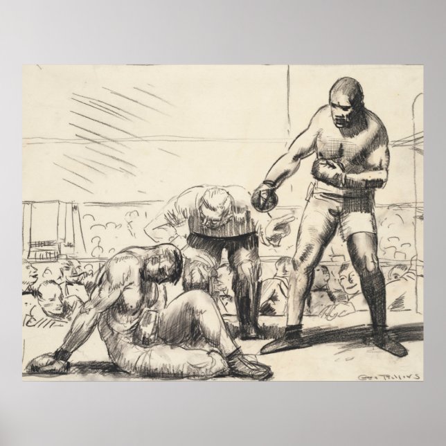 A Knock Down - George Bellows - c1917 Poster (Front)