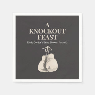 A Knockout Feast Boxing Theme Paper Napkins
