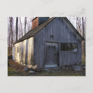 À la cabane à sucre postcard
