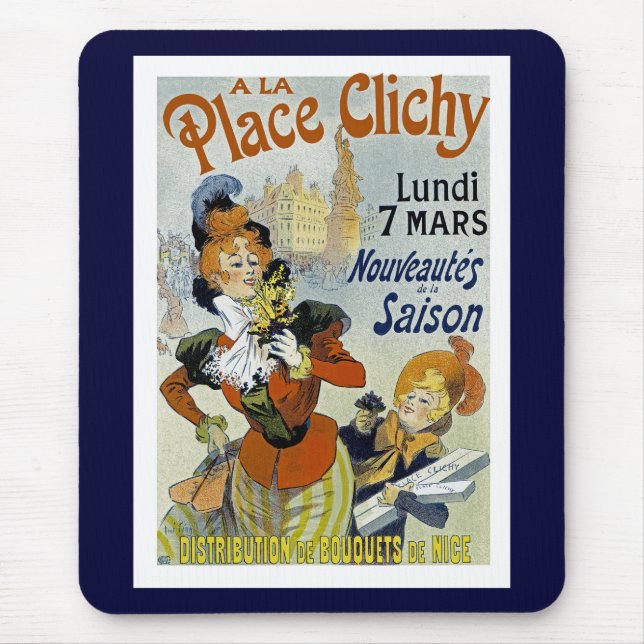 A La Place Clichy Mouse Pad (Front)