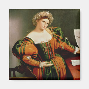 A Lady with a Drawing of Lucretia, c.1530-33 Magnet