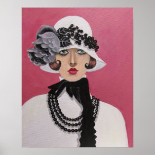 A Lady With Art Deco Style, poster