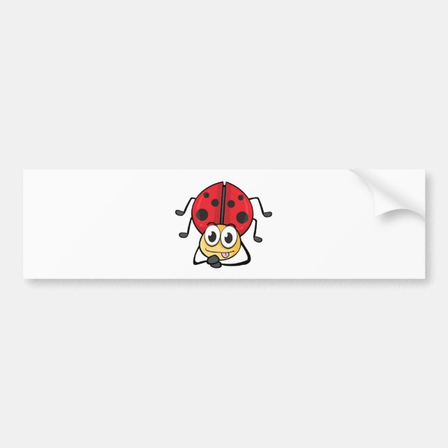 a ladybug bumper sticker (Front)
