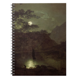 A Lake by Moonlight, c.1780-82 (oil on canvas) Notebook