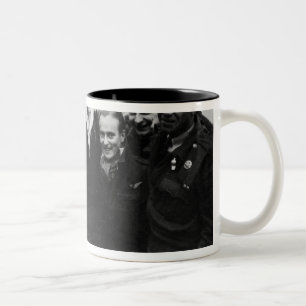 A Lancaster Bomber Crew Two-Tone Coffee Mug