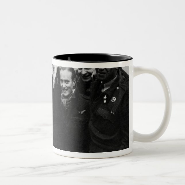 A Lancaster Bomber Crew Two-Tone Coffee Mug (Right)