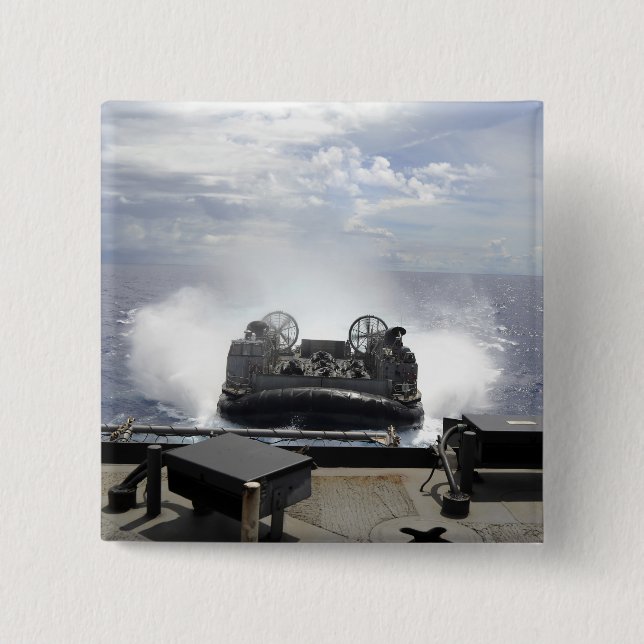 A landing craft air cushion 15 cm square badge (Front)