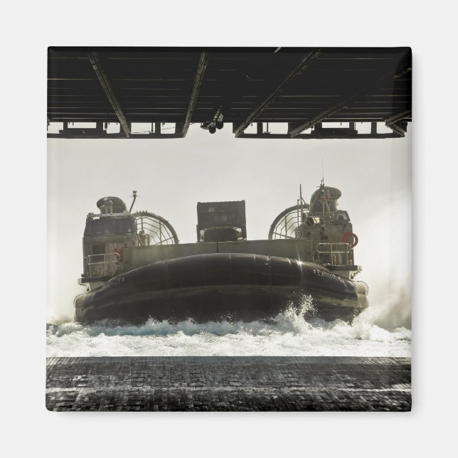 A landing craft air cushion prepares to enter magnet (Front)