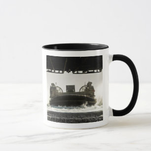 A landing craft air cushion prepares to enter mug