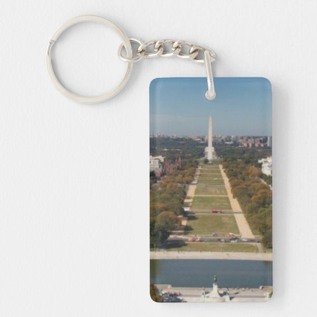 A landscape view of Washington DC Key Ring (Front)