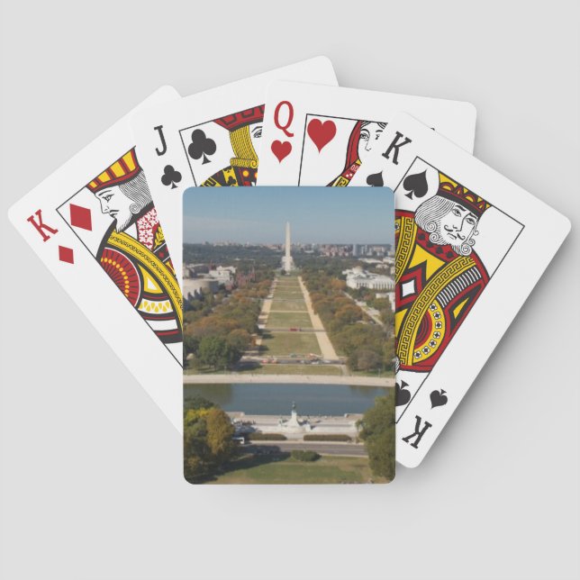 A landscape view of Washington DC Playing Cards (Back)