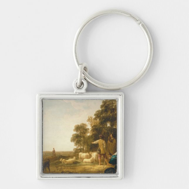 A Landscape with Shepherds and Shepherdesses Key Ring (Front)