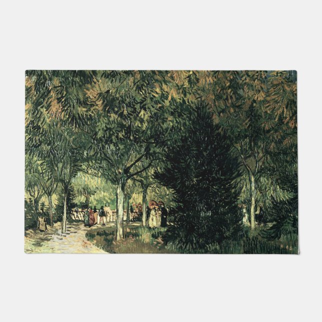 A Lane in the Public Garden at Aries Floor Mat (Front)