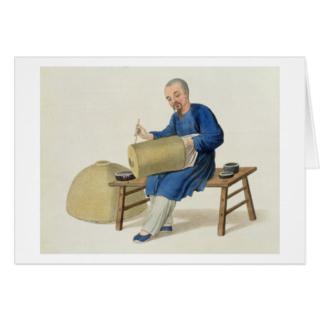 A Lantern Painter, plate 20 from 'The Costume of C (Front Horizontal)