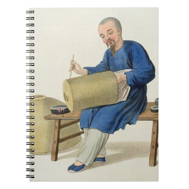 A Lantern Painter, plate 20 from 'The Costume of C Notebook (Front)