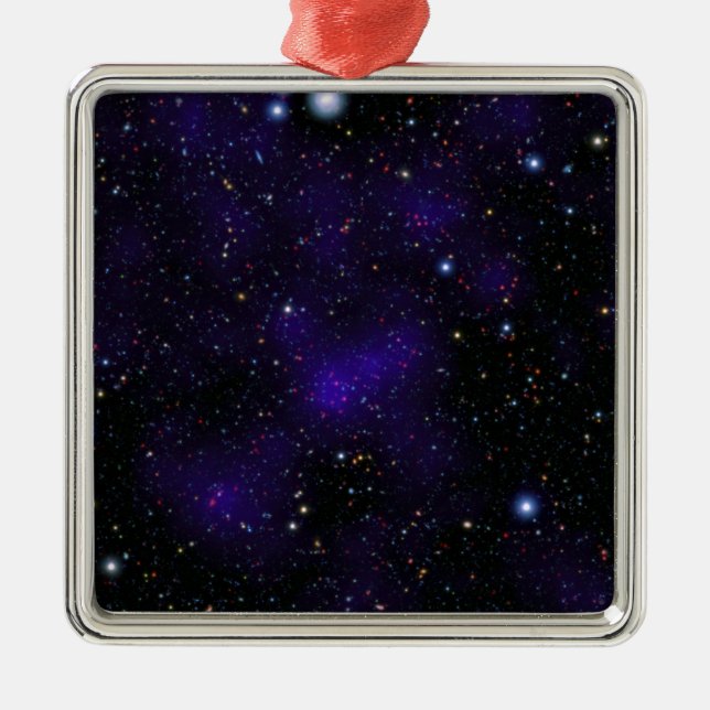 A large collection of galaxies metal tree decoration (Front)