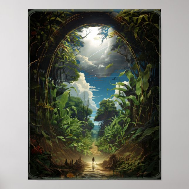 'A Larger World' Nature Fantasy Poster (Front)