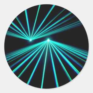 A Laser Show Classic Round Sticker