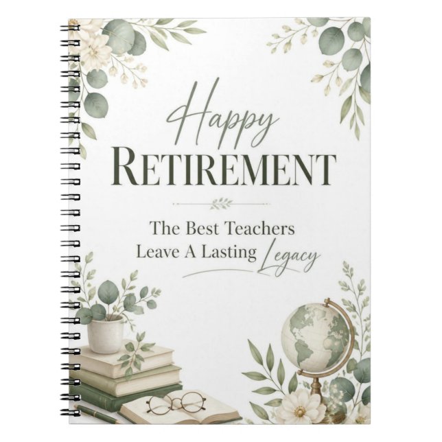 A Lasting Legacy Happy Retirement Notebook (Front)