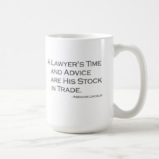A Lawyer's Time and Advice Mug