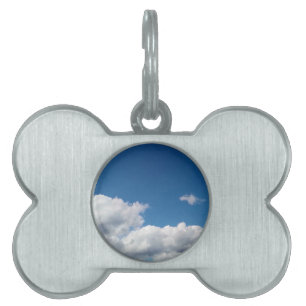 A layer of clouds pet ID tag