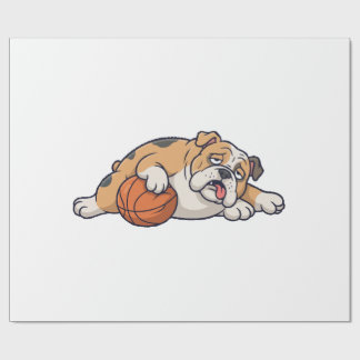 A lazy dog wrapping paper
