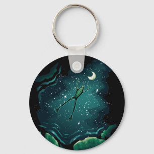 A Leap Over the Moon Key Ring