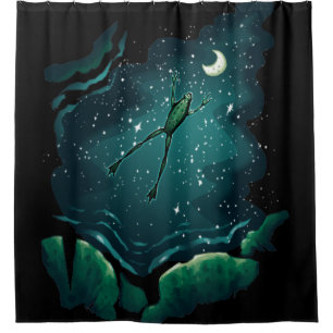 A Leap Over the Moon Shower Curtain