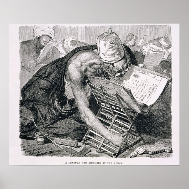 A Learned Man Absorbed in the Koran Poster (Front)