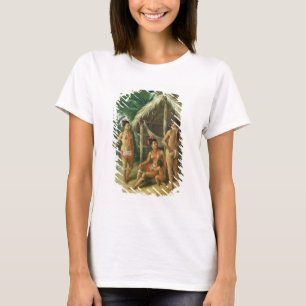 A Leeward Islands Carib Family outside a Hut, c.17 T-Shirt