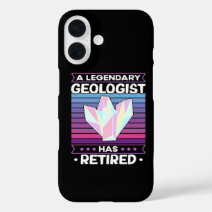 A Legendary Geologist Has Retired Geology Funny iPhone 16 Case
