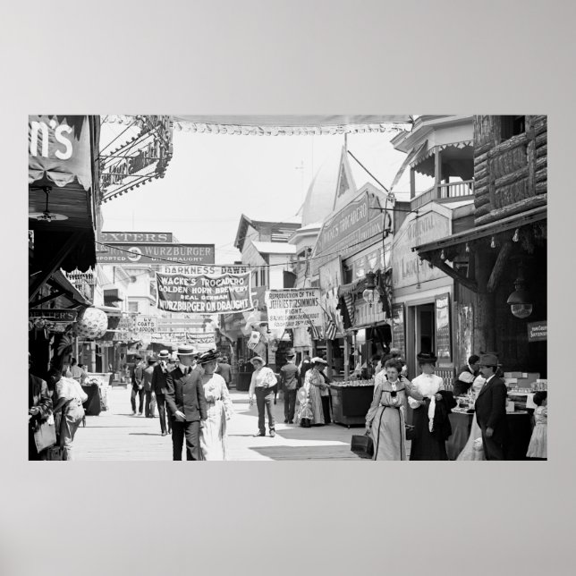A Leisurely Day at Coney Island 1903  Poster (Front)