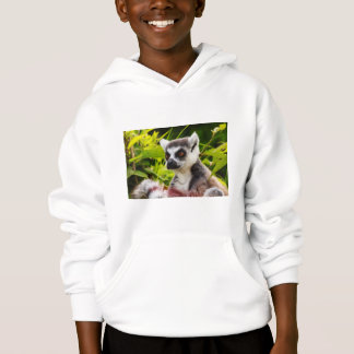 a lemur on Kids' Fleece Pullover Hoodie