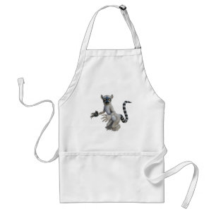 A Lemur Standing and Looking Standard Apron