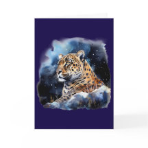 A Leopard at Night Card #1