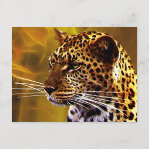 A leopard Stance Postcard