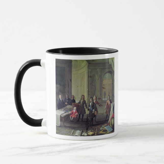 A Lesson being given to the Young Louis XV Mug (Left)