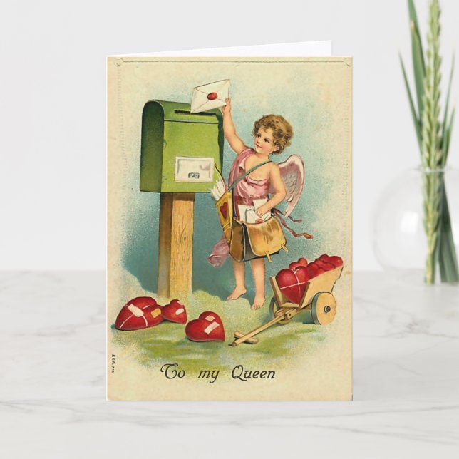 A letter for my queen holiday card (Front)