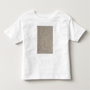 A letter from Maria Theresa to King Frederick Toddler T-Shirt