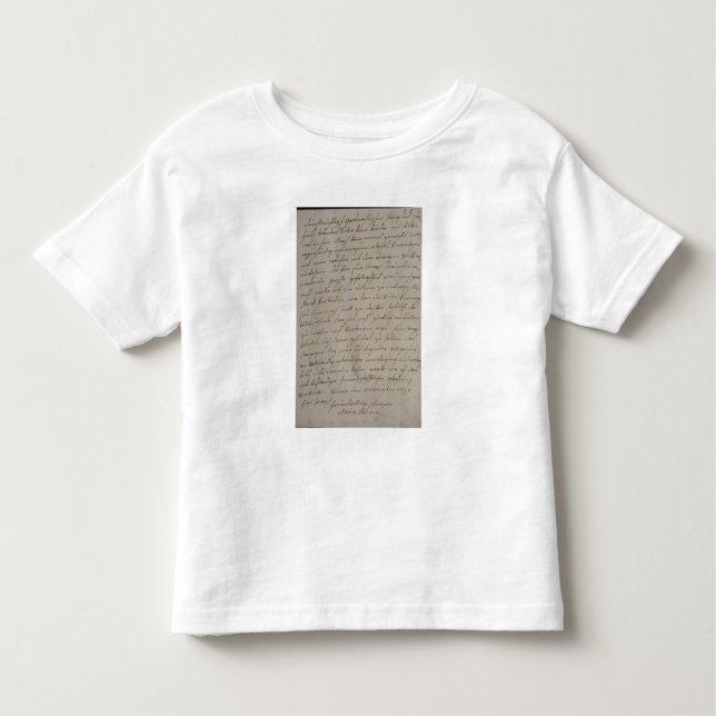 A letter from Maria Theresa to King Frederick Toddler T-Shirt (Front)
