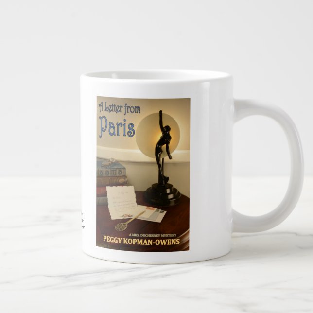 "A Letter from Paris" Large Coffee Mug (Right)
