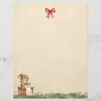 A Letter From the Christmas Elf (Plain Sheet)