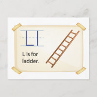 A letter L for ladder