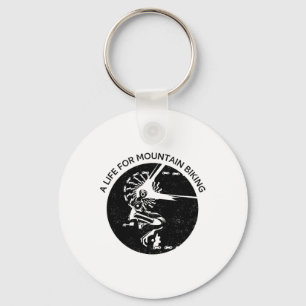 A Life For Mountain Biking (bike Rider Cyclist Sta Key Ring